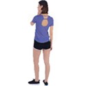 Blue Iris	 - 	Back Circle Cutout Sports Tee View2