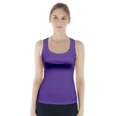 Spanish Violet Purple	 - 	racer Back Sports Top by ColorfulSportsWear