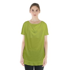 Citron Green	 - 	skirt Hem Sports Top by ColorfulSportsWear