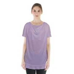 Lilac Luster Purple	 - 	skirt Hem Sports Top by ColorfulSportsWear