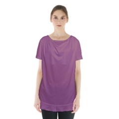 Sugar Plum Purple	 - 	skirt Hem Sports Top by ColorfulSportsWear