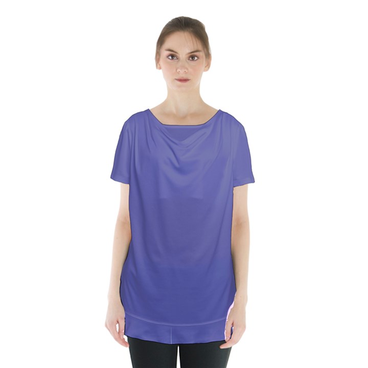 Blue Iris	 - 	Skirt Hem Sports Top