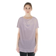 Silver Pink	 - 	skirt Hem Sports Top by ColorfulSportsWear