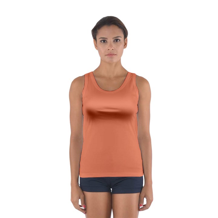 Burnt Sienna Orange	 - 	Sport Tank Top