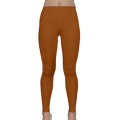 Burnt Orange	 - 	classic Yoga Leggings by ColorfulSportsWear