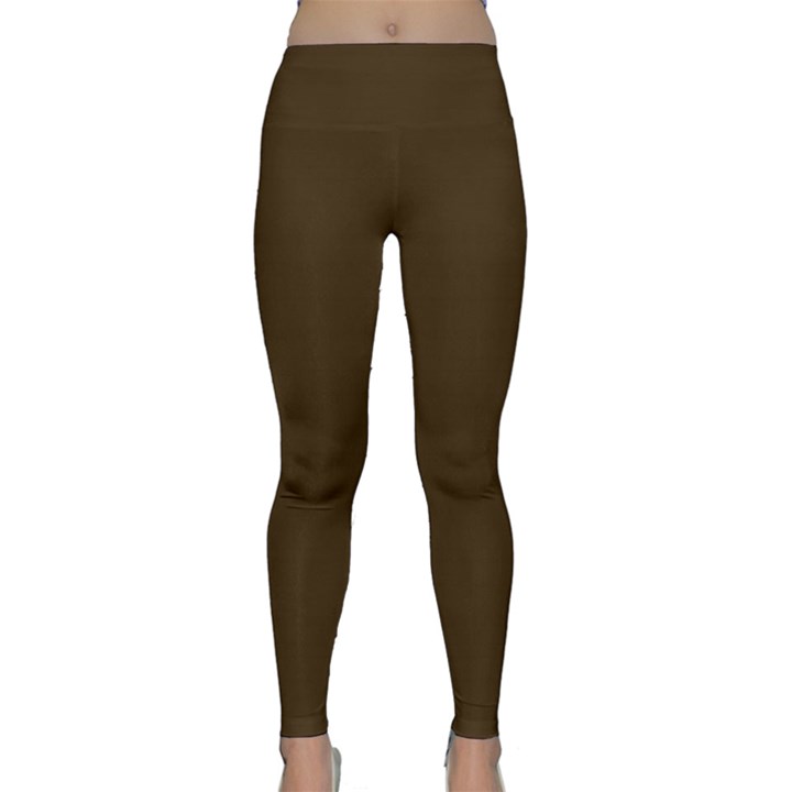 Mocha Brown	 - 	Classic Yoga Leggings