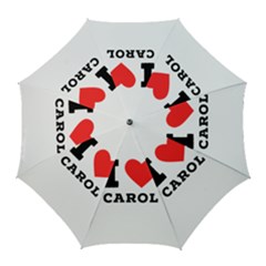 I Love Carol Golf Umbrellas