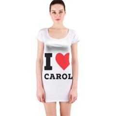 I Love Carol Short Sleeve Bodycon Dress