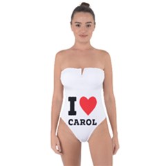 I Love Carol Tie Back One Piece Swimsuit