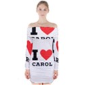 I love carol Long Sleeve Off Shoulder Dress View1