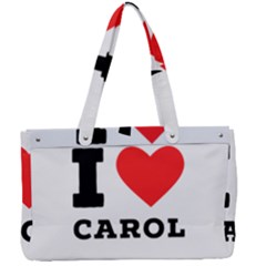 I Love Carol Canvas Work Bag