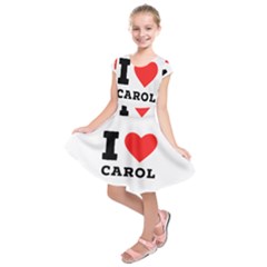 I Love Carol Kids  Short Sleeve Dress by ilovewhateva