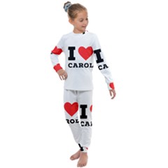 I Love Carol Kids  Long Sleeve Set 