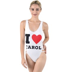 I Love Carol High Leg Strappy Swimsuit by ilovewhateva