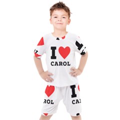 I Love Carol Kids  Tee And Shorts Set