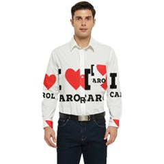 I Love Carol Men s Long Sleeve Pocket Shirt 