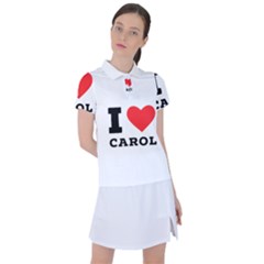 I Love Carol Women s Polo Tee