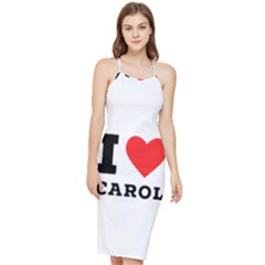 I Love Carol Bodycon Cross Back Summer Dress