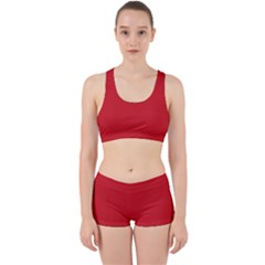 Amaranth Red	 - 	work It Out Gym Set by ColorfulSportsWear