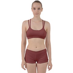 Chestnut Brown	 - 	perfect Fit Gym Set by ColorfulSportsWear