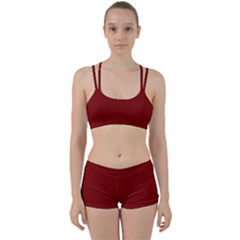 Barn Red	 - 	perfect Fit Gym Set by ColorfulSportsWear