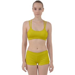 Corn Yellow	 - 	perfect Fit Gym Set by ColorfulSportsWear