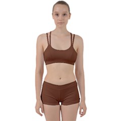 Toffee Brown	 - 	perfect Fit Gym Set by ColorfulSportsWear