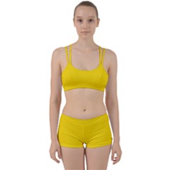 Sizzling Sunrise Yellow	 - 	perfect Fit Gym Set by ColorfulSportsWear