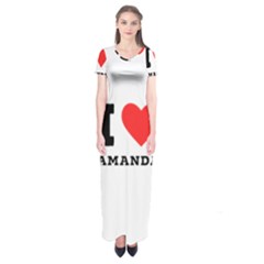 I Love Amanda Short Sleeve Maxi Dress by ilovewhateva