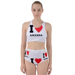 I Love Amanda Racer Back Bikini Set by ilovewhateva