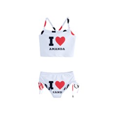 I Love Amanda Girls  Tankini Swimsuit by ilovewhateva