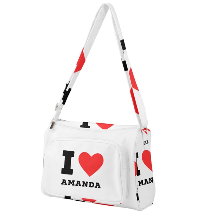 I love amanda Front Pocket Crossbody Bag