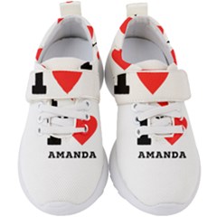 I Love Amanda Kids  Velcro Strap Shoes by ilovewhateva