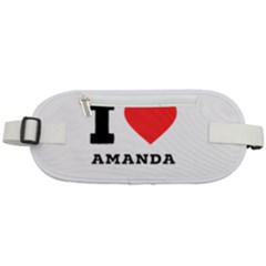 I Love Amanda Rounded Waist Pouch by ilovewhateva