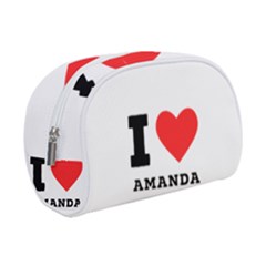 I Love Amanda Make Up Case (small) by ilovewhateva