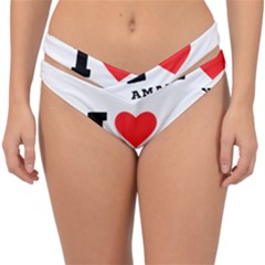 I Love Amanda Double Strap Halter Bikini Bottoms by ilovewhateva