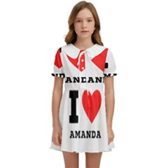 I Love Amanda Kids  Sweet Collar Dress by ilovewhateva