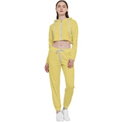 Laguna Yellow	 - 	cropped Zip Up Lounge Set by ColorfulSportsWear