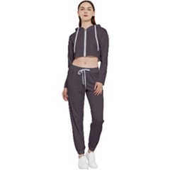 Black Cat	 - 	cropped Zip Up Lounge Set by ColorfulSportsWear