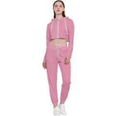 Mauvelous Pink	 - 	cropped Zip Up Lounge Set by ColorfulSportsWear