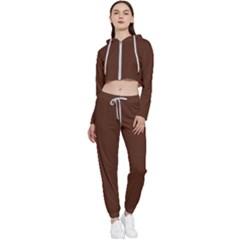 Penny Brown	 - 	cropped Zip Up Lounge Set by ColorfulSportsWear