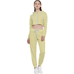 Yellow Iris	 - 	cropped Zip Up Lounge Set by ColorfulSportsWear