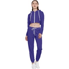 Blue Whale	 - 	cropped Zip Up Lounge Set by ColorfulSportsWear