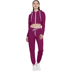 Plum Pie	 - 	cropped Zip Up Lounge Set by ColorfulSportsWear