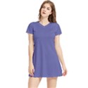 Blue Iris	 - 	Short Sleeve V-Neck Sports Dress View1