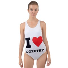 I Love Dorothy  Cut-out Back One Piece Swimsuit by ilovewhateva