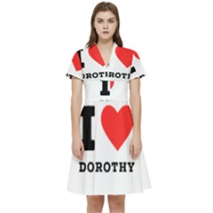 I Love Dorothy  Short Sleeve Waist Detail Dress by ilovewhateva