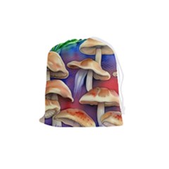 Mushroom Drawstring Pouch (medium) by GardenOfOphir