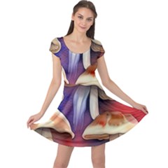 Mushroom Cap Sleeve Dress by GardenOfOphir