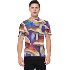 Mushroom Men s Short Sleeve Rash Guard by GardenOfOphir